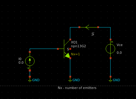 BJT common-emitter circuit