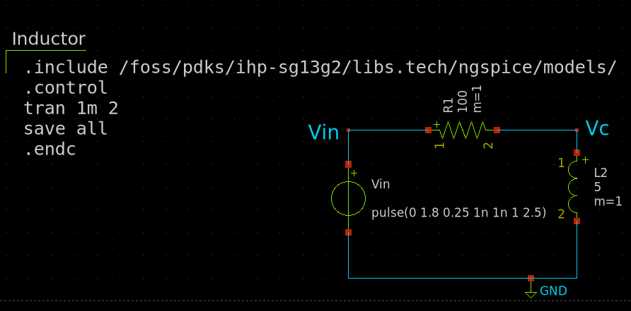 Inductor V-I curve