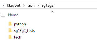 KLayout folder
