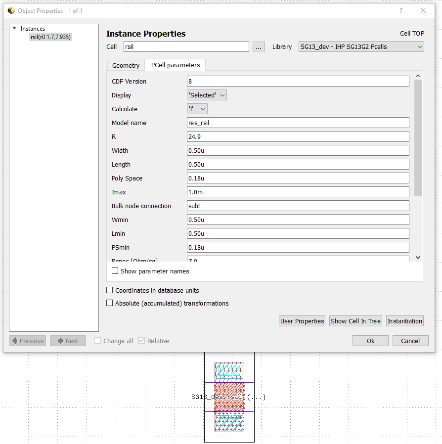 CMOS  inverter design using Klayout